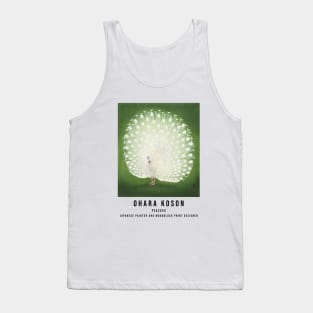 Ohara Koson Peacock Woodblock Design Tank Top